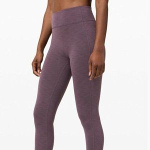 Lululemon Heathered Purple Invigorate High-Rise Tight Activewear Bottoms